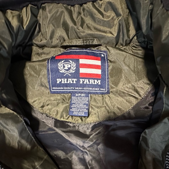 Phat Farm Puffer Vest Green Size Small NEW - Picture 3 of 9